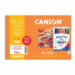 Bloc Dibujo Basik - 12 Ceras