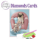 Kit Tarjeta Con Diamantes Perros
