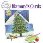 Kit Tarjeta Con Diamantes Arbol Navidad Decorado