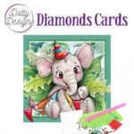 Kit Tarjeta Con Diamantes Elefante