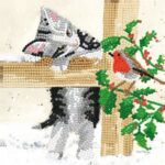 Kit Tarjeta Con Diamantes Gato