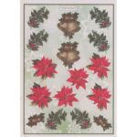 Hoja Para Recortar Campana Y Flor De Pascua