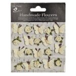 Flores Y Mariposas Crema