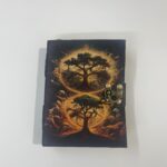 Libro de piel con impresión Arboles