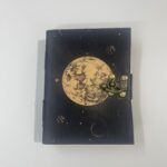 Libro de  Piel con impresión Globo terráqueo