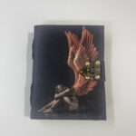 Libro de Piel con impresión ángel con hojas de algodón