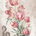 Papel de Arroz 57x33 Cm La Vie en Fleurs Tulips II