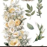 Decor transfer 20x30 Margaritas 3 hojas