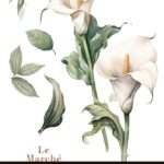 Decor transfer 20x30 Lirios 3 hojas