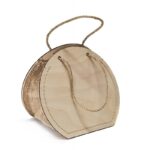 Woodbag bolso madera/rafia 20x18x13