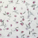 Papel Artesanal con hojas u flores Boganvilla roja th799