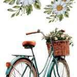 Decor transfer 15x30 Bicicletas 4 Hojas