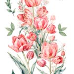 Decor transfer 60x90 Tulipanes