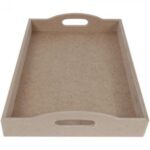 Bandeja MDF  con Asas curvas  35x25x7