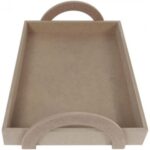Bandeja MDF  con Asas Semicircular 36,5*25*7,3