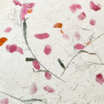 Papel Artesanal con mezcla de flores y hojas th889