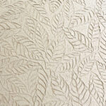 Papel Artesanal con patron de hojas en relieve efecto tiza  th852