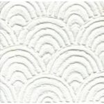 Papel Artesanal con patron Abanicos en Relieve blanco th909