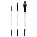 Set 3 Pinceles Sorolla Redondos Lengua De Gato