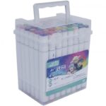 Set 48  Rotuladores Art Flow cpn base Alcohol Maletin plastico (bisel 6mm/fino 1mm (Copy)