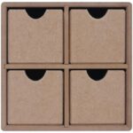 Hucha Joyerp 4 Cajones Mdf 19x19x13 Cm