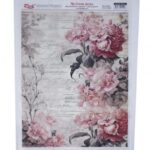 Papel De Arroz Flores 29,7x42 Cm