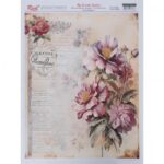 Papel De Arroz Flores 29,7x42 Cm