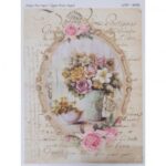 Papel De Arroz Flores 29,7x42 Cm