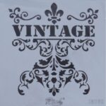 Stencil Vintage 25x25 Cm