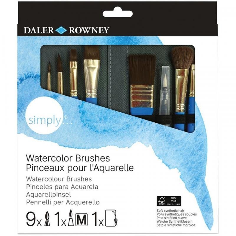 simply-estuche-10-pinceles-para-acuarela-m-c-daler-rowney