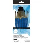 Set 10 Pinceles Acuarela