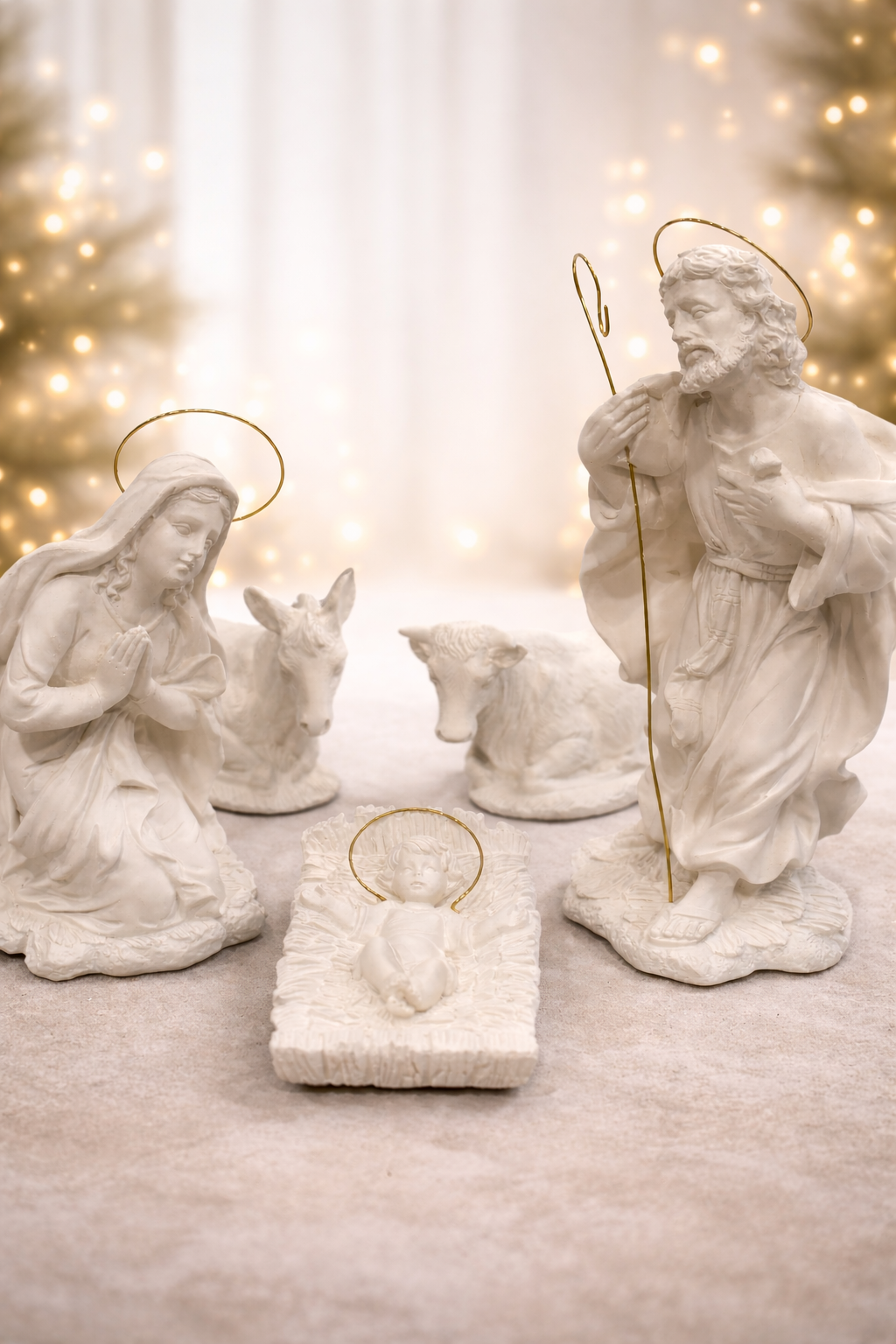 ChatGPT Image 18 dic 2025, 20_37_56 figura de escayola Nacimiento Belen Navidad 26cm - Imagen 1