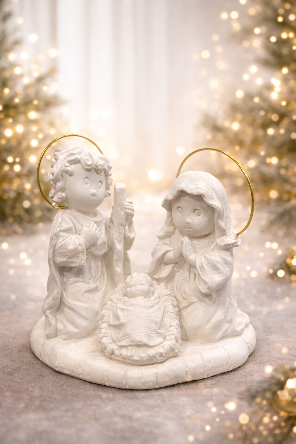 ChatGPT Image 18 dic 2025, 21_20_45 Figura de escayola Nacimiento Infantil Belen 12cm. - Imagen 1