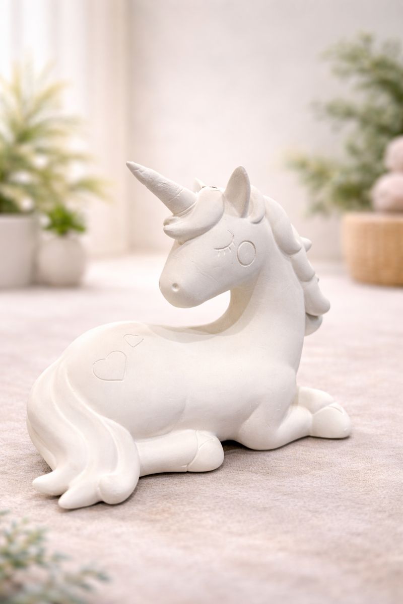 ChatGPT Image 18 dic 2025, 21_27_39 Figura de escayola Unicornio corazón 14*17 - Imagen 1