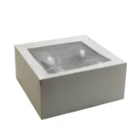 Set de 4 bolas de cristal de 80mm navidad