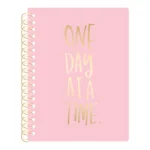 Planner Agenda de color rosa con foil en dorado