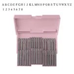 Sellos de alfabeto con Serif y números para utilizar con jewelry Press