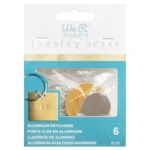 Llaveros aluminio para jewerly press 6 piezas