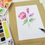 Cinta Adhesiva para acuarela 25mm*50m Marron - Imagen 2