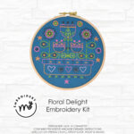 kit de bordado Floral Delight