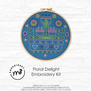 kit de bordado Floral Delight