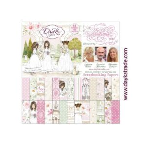 Block 30X30 Mi Primera Comunión Niña Bendiciones