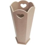 Paragüero Madera MdF con un corazón 22x46x5