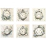 Papel de Arroz set de 6 hojas 14,8x14,8 mod RSM167