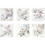 Papel de Arroz set de 6 hojas 14,8x14,8 mod RSM176