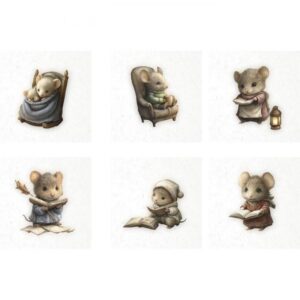 Papel de Arroz set de 6 hojas 14,8x14,8 mod RSM219