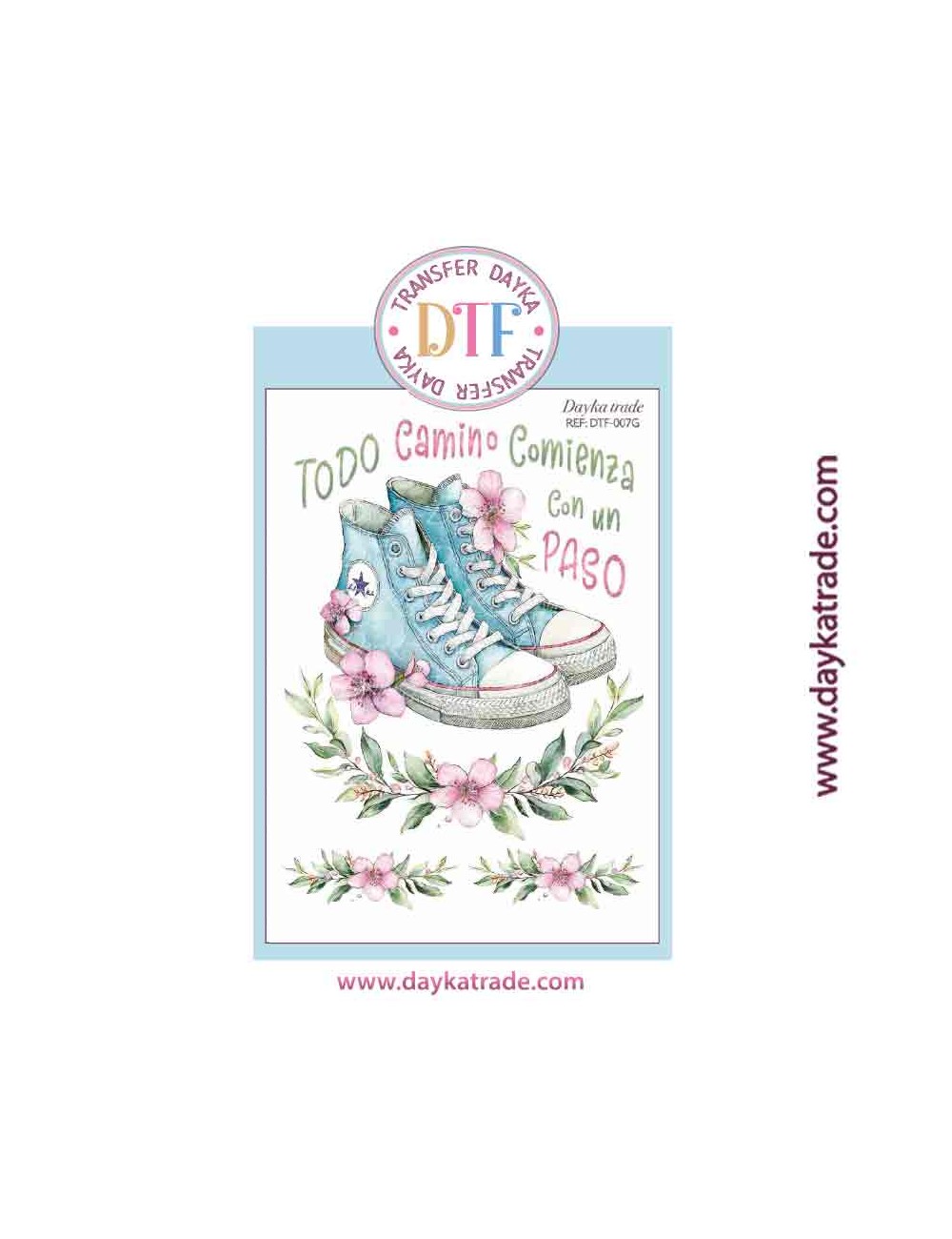 transferencia-textil-con-dibujo-de-zapatillas-azules Trasnfer DTF zapatillas tamaño A4 - Imagen 1