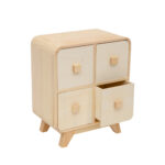 mueble de madera con cuatro cajones estilo retro medidas 25,5x15x30,5