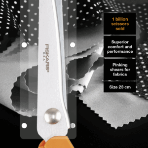 Tijeras Dentadas zig zag Fiskars 23cm