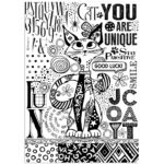 Papel de arroz A4 - Furry Friends impresión de un solo color gato